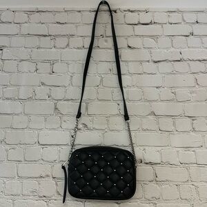 Rebecca Minkoff Black and Silver Studded Crossbody Purse